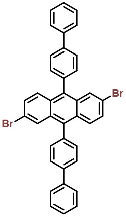 9,10-di([1,1'-Biphenyl]-4-yl)-2,6-dibromoanthracene