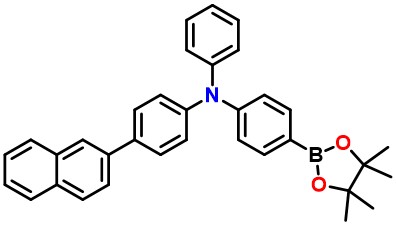 4-(Naphthalen-2-yl)-N-phenyl-N-(4-(4,4,5,5-tetramethyl-1,3,2-dioxaborolan-2-yl)phenyl)aniline