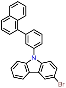 3-Bromo-9-(3-(naphthalen-1-yl)phenyl)-9H-carbazole
