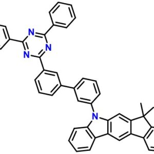 5-(3'-(4,6-Diphenyl-1,3,5-triazin-2-yl)-[1,1'-biphenyl]-3-yl)-7,7-dimethyl-5,7-dihydroindeno[2,1-b]carbazole