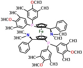 (S,S)-(-)-2,2'-Bis[(R)-(N,N-dimethylamino)(phenyl)methyl]-1,1'-bis[di(3,5-dimethyl-4-methoxyphenyl)phosphino]ferrocene