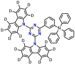 9,9'-(6-(3-(Triphenylsilyl)phenyl)-1,3,5-triazine-2,4-diyl)bis(9H-carbazole-1,2,3,4,5,6,7,8-d8)