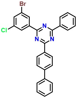 2-([1,1'-Biphenyl]-4-yl)-4-(3-bromo-5-chlorophenyl)-6-phenyl-1,3,5-triazine