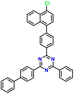 2-([1,1'-Biphenyl]-4-yl)-4-(4-(4-chloronaphthalen-1-yl)phenyl)-6-phenyl-1,3,5-triazine