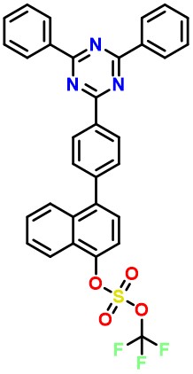 4-(4-(4,6-Diphenyl-1,3,5-triazin-2-yl)phenyl)naphthalen-1-yl (trifluoromethyl) sulfate