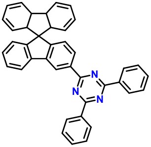 2,4-Diphenyl-6-(4a',4b',8a',9a'-tetrahydro-9,9'-spirobi[fluoren]-3-yl)-1,3,5-triazine