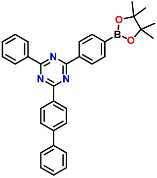 2-([1,1'-Biphenyl]-4-yl)-4-phenyl-6-(4-(4,4,5,5-tetramethyl-1,3,2-dioxaborolan-2-yl)phenyl)-1,3,5-triazine