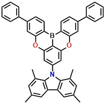 TMCz-3P 9-(3,11-diphenyl-5,9-dioxa-13b-boranaphtho[3,2,1-de]anthracen-7-yl)-1,3,6,8-tetramethyl-9H-carbazole