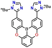 B1 2,12-bis(1-butyl-1H-1,2,4-triazol-5-yl)-5,9-dioxa-13b-boranaphtho[3,2,1-de]anthracene