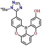 B2-OH 12-(1-butyl-1H-1,2,4-triazol-5-yl)-5,9-dioxa-13b-boranaphtho[3,2,1-de]anthracen-2-ol