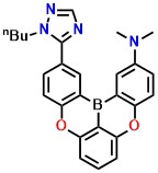 B3 12-(1-butyl-1H-1,2,4-triazol-5-yl)-N,N-dimethyl-5,9-dioxa-13b-boranaphtho[3,2,1-de]anthracen-2-amine