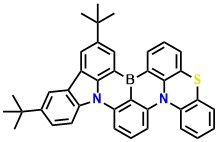 Cz-PTZ-BN 10,13-di-tert-butyl-5-thia-15b,18b-diaza-8b-borabenzo[j]fluoreno[1,9-ab]perylene