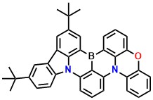 BNCzPXZ 10,13-di-tert-butyl-5-oxa-15b,18b-diaza-8b-borabenzo[j]fluoreno[1,9-ab]perylene