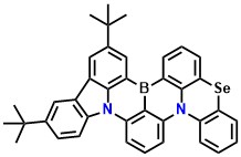 BN-Se 10,13-di-tert-butyl-5-selena-15b,18b-diaza-8b-borabenzo[j]fluoreno[1,9-ab]perylene