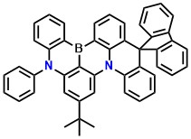 B-dpa-SpiroAc 6-(tert-butyl)-8-phenyl-8H-4b,8-diaza-12b-boraspiro[dibenzo[a,j]perylene-16,9'-fluoren]-1,3,4a(16a),4c1(7a),4b1(12c),4c,6,8a(12a),9,11,13,15-dodecaene