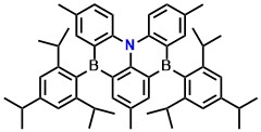 ADBNA-Me-Tip 3,7,11-trimethyl-5,9-bis(2,4,6-triisopropylphenyl)-5,9-dihydro-13b-aza-5,9-diboranaphtho[3,2,1-de]anthracene