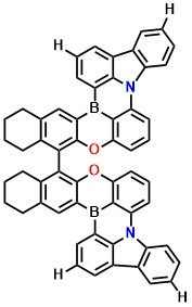 S-DOBN 10,10',11,11',12,12',13,13'-octahydro-9,9'-bi(8,8'-dioxa-4b,4'b-diaza-14b,14'b-diborafluorantheno[1,2,3-de]tetracene)