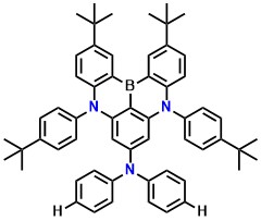 2Tpab 2,12-di-tert-butyl-5,9-bis(4-(tert-butyl)phenyl)-N,N-diphenyl-5,9-dihydro-5,9-diaza-13b-boranaphtho[3,2,1-de]anthracen-7-amine