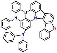 BFCz-DABNA N,N,15-triphenyl-15H-5-oxa-15,18b-diaza-10b-borafluoreno[4,3-a]naphtho[1,2,3-hi]aceanthrylen-17-amine