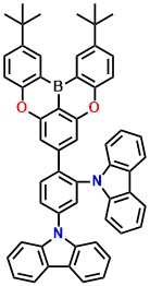 BCz 9,9'-(4-(2,12-di-tert-butyl-5,9-dioxa-13b-boranaphtho[3,2,1-de]anthracen-7-yl)-1,3-phenylene)bis(9H-carbazole)