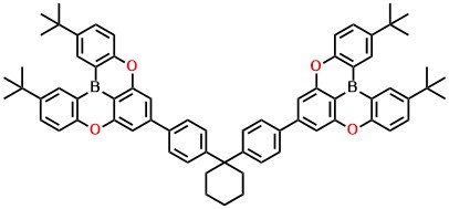 BDTC 7,7'-(cyclohexane-1,1-diylbis(4,1-phenylene))bis(2,12-di-tert-butyl-5,9-dioxa-13b-boranaphtho[3,2,1-de]anthracene)
