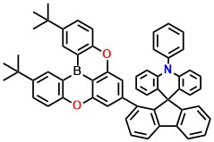 AC-BO 1'-(2,12-di-tert-butyl-5,9-dioxa-13b-boranaphtho[3,2,1-de]anthracen-7-yl)-10-phenyl-10H-spiro[acridine-9,9'-fluorene]