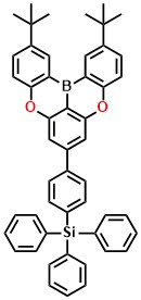 tBOSi (4-(2,12-di-tert-butyl-5,9-dioxa-13b-boranaphtho[3,2,1-de]anthracen-7-yl)phenyl)triphenylsilane