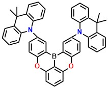 m-AC-DBNA 2,12-bis(9,9-dimethylacridin-10(9H)-yl)-5,9-dioxa-13b-boranaphtho[3,2,1-de]anthracene