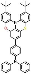 TPA-TOSBA 4-(2,12-di-tert-butyl-5-oxa-9-thia-13b-boranaphtho[3,2,1-de]anthracen-7-yl)-N,N-diphenylaniline