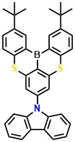 TSBA-Cz 9-(2,12-di-tert-butyl-5,9-dithia-13b-boranaphtho[3,2,1-de]anthracen-7-yl)-9H-carbazole