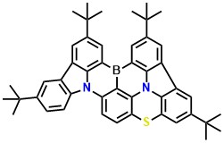 BCz-s 2,5,8,11-tetra-tert-butyl-16-thia-3a2,13b-diaza-6b-boraacenaphtho[1,2,3,4,5-pqrst]indeno[1,2,3-de]pentaphene