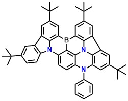 BCz-NPh 2,5,8,11-tetra-tert-butyl-16-phenyl-16H-3a2,13b,16-triaza-6b-boraacenaphtho[1,2,3,4,5-pqrst]indeno[1,2,3-de]pentaphene