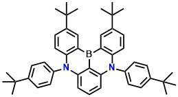 t-DABNA 2,12-di-tert-butyl-5,9-bis(4-(tert-butyl)phenyl)-5,9-dihydro-5,9-diaza-13b-boranaphtho[3,2,1-de]anthracene