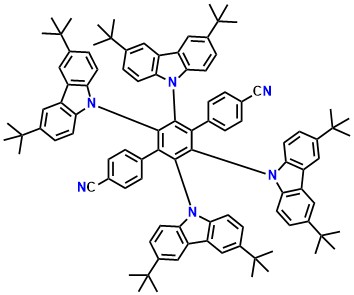 2',3',5',6'-tetrakis(3,6-di-tert-butyl-9H-carbazol-9-yl)-[1,1':4',1''-terphenyl]-4,4''-dicarbonitrile
