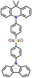 CzAcSF 10-(4-(4-(9H-Carbazol-9-yl)phenylsulfonyl)phenyl)-9,9-dimethyl-9,10-dihydroacridine