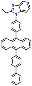 ANT-BIZ 1-(4-(10-([1,1'-biphenyl]-4-yl)anthracen-9-yl)phenyl)-2-ethyl-1H-benzo[d]imidazole