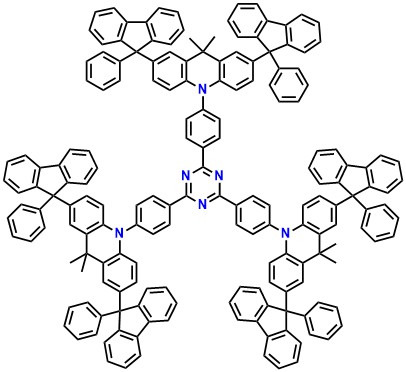 2,4,6-tris(4-(9,9-dimethyl-2,7-bis(9-phenyl-9H-fluoren-9-yl)acridin-10(9H)-yl)phenyl)-1,3,5-triazine
