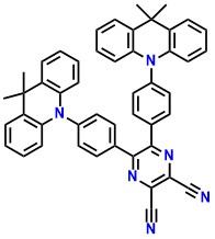 Ac-CNP 5,6-Bis(4-(9,9-dimethylacridin-10(9H)-yl)phenyl)pyrazine-2,3-dicarbonitrile