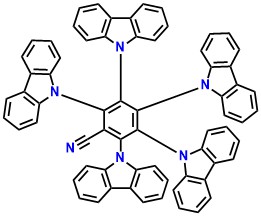 5CzBN 2,3,4,5,6-Penta(9H-carbazol-9-yl)benzonitrile