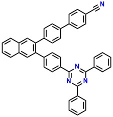 4'-(3-(4-(4,6-Diphenyl-1,3,5-triazin-2-yl)phenyl)naphthalen-2-yl)-[1,1'-biphenyl]-4-carbonitrile