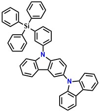 SiCzCz 9-(3-(triphenylsilyl)phenyl)-9H-3,9'-bicarbazole