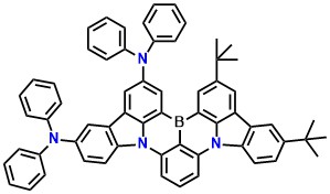 BN2 15,18-Bis(1,1-dimethylethyl)-N2,N2,N5,N5-tetraphenyl-indolo[3,2,1-de]indolo[3',2',1':8,1][1,4]benzazaborino[2,3,4-kl]phenazaborine-2,5-diamine