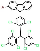 TTM-CzBr 9-(4-(bis(2,4,6-trichlorophenyl)methyl)-3,5-dichlorophenyl)-2-bromo-9H-fluorene