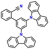 mCPD [1,1'-Biphenyl]-2-carbonitrile, 3',5'-di-9H-carbazol-9-yl-