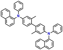 a-NPD N,N'-Bis(naphthalen-1-yl)-N,N' bis(phenyl)-2,2' dimethylbenzidine