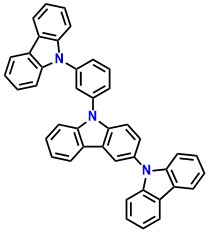 mCPBC 9-(3-(9H-carbazol-9-yl)phenyl)-9H 3,9'-bicarbazole