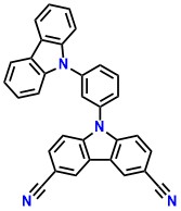 mCP-diCN 9-[3-(9H-carbazol-9-yl)phenyl]-9H Carbazole-3,6-dicarbonitrile