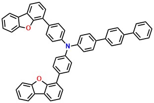 TPN-DBF N,N-bis[4-(4 dibenzofuranyl)phenyl]-[1,1':4',1'' Terphenyl]-4-amine