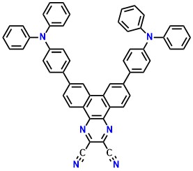 TPA-DCPP 7,10-bis(4-(diphenylamino)phenyl)dibenzo[f,h]quinoxaline-2,3-dicarbonitrile