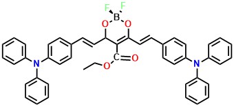 1 Ethyl 4,6-bis((E)-4-(diphenylamino)styryl)-2,2-difluoro-4H-1,3,2l4-dioxaborinine-5-carboxylate